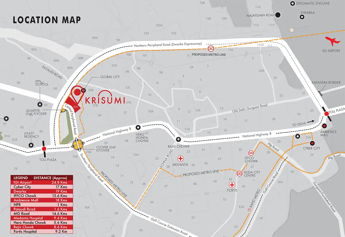 Krisumi Forest Reserve at Waterside Residences Location Map