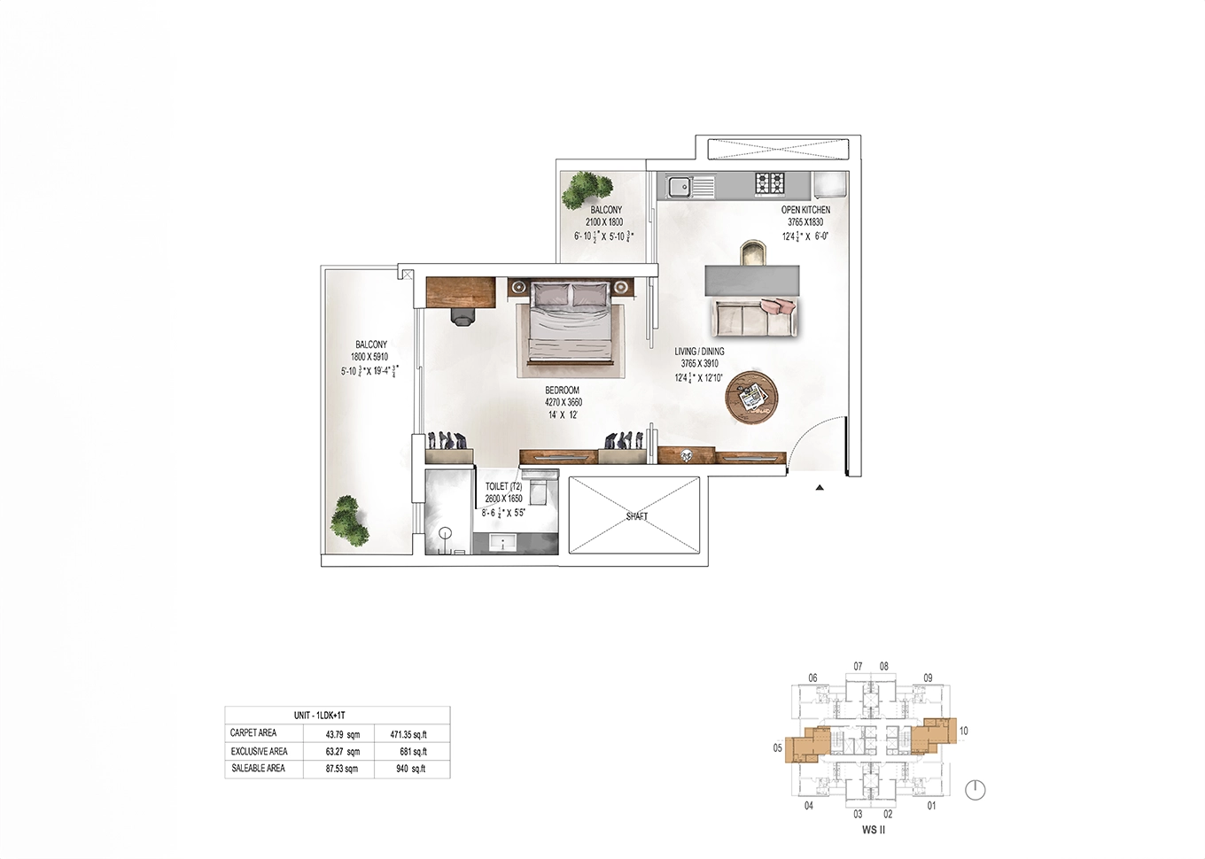 Krisumi Waterfall Suites 2 Floor Plan