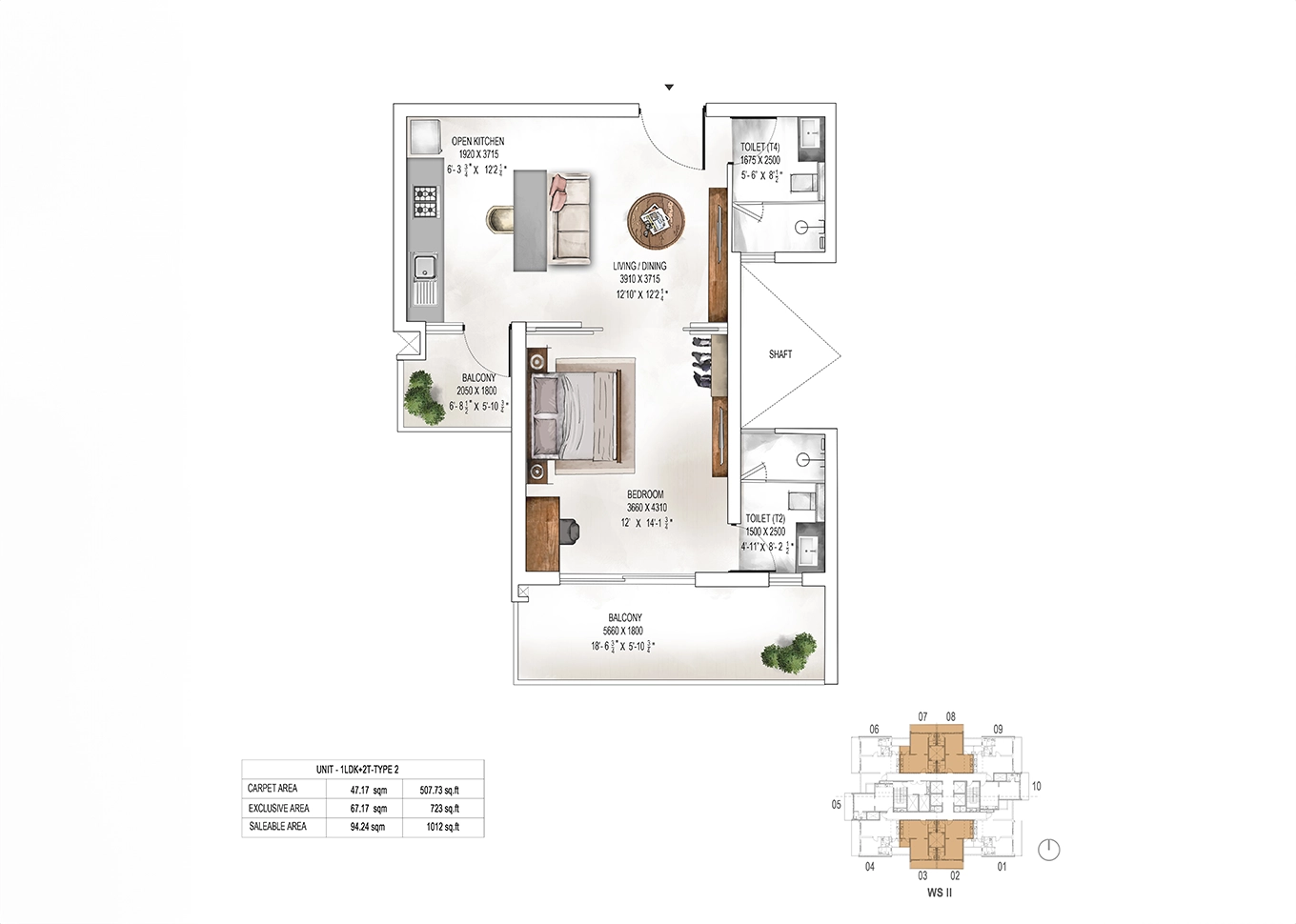 Krisumi Waterfall Suites 2 Floor Plan
