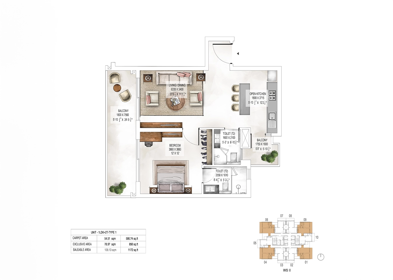 Krisumi Waterfall Suites 2 Floor Plan